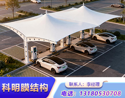 泰安小区汽车充电桩膜结构